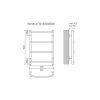 Фото водяной полотенцесушитель azario verona 40x60 см цвет: хром az04146