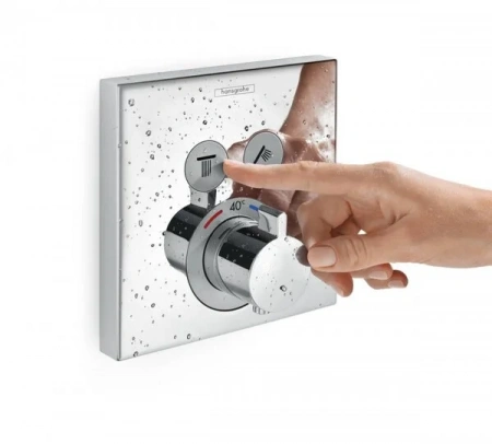 Фото термостатический смеситель для душа hansgrohe shower select 15763990