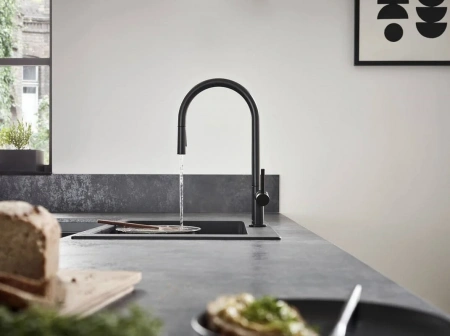 Фото смеситель для кухонной мойки hansgrohe talis 72801670