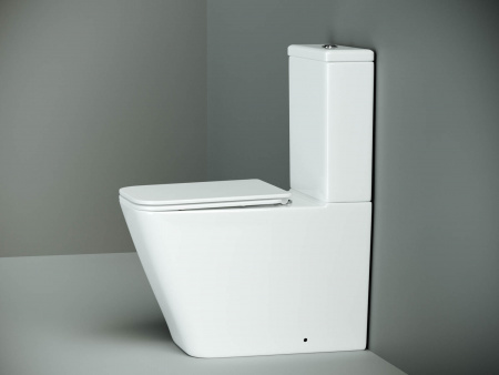 Фото унитаз-компакт, безободковый без бачка ceramicanova cubic cn1803-b