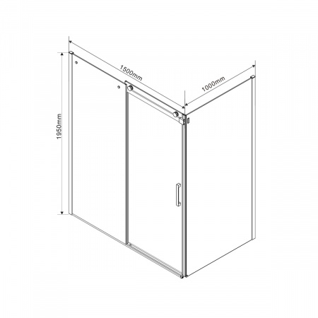 Фото душевой уголок vincea como 150x100 см vsr-1c1015cl