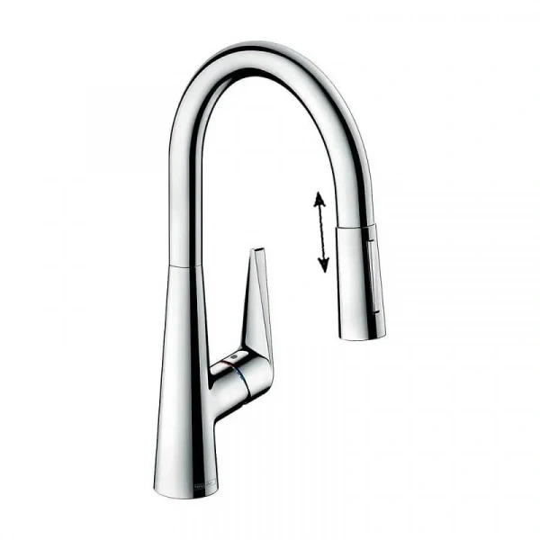 Фото смеситель для кухонной мойки hansgrohe talis 72817000