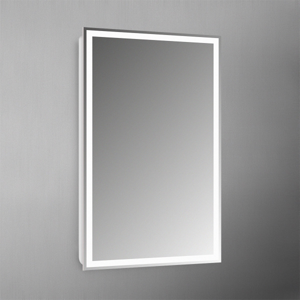 Фото зеркало с подсветкой belbagno 50 см spc-grt-500-800-led-btn