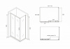 Фото душевое ограждение abber schwarzer diamant 170x100 см ag30170b-s100b