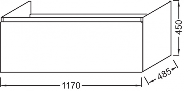 Фото тумба под раковину jacob delafon odeon up 117 см, цвет: белый