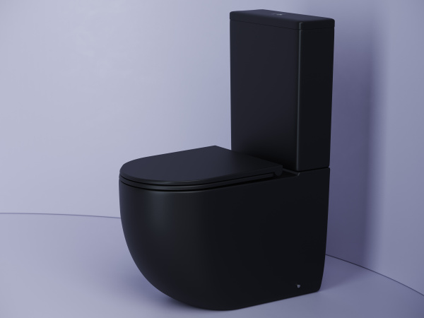 Фото унитаз-компакт, безободковый без бачка ceramicanova metropol cn4001-bmb