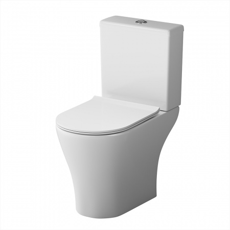 Фото унитаз-компакт безободковый с сиденьем am.pm sirius dx86c8600sc
