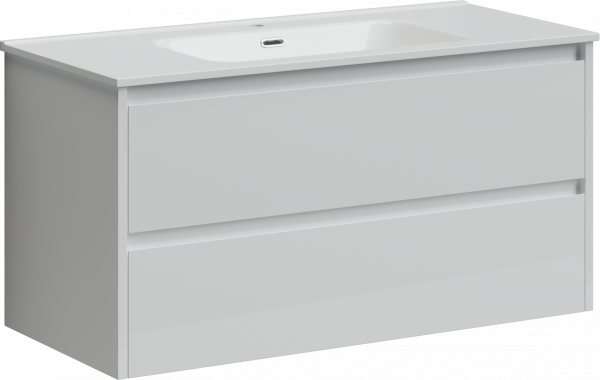 Фото тумба под раковину sancos libra 100 см, цвет: белый lb100w
