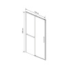 Фото душевая дверь vincea slim soft 120 см vds-1ss120clb