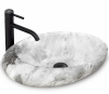 Раковина Rea Roxy Stone L.Grey 50 см REA-U6651