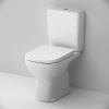 Фото унитаз-компакт безободковый с сиденьем am.pm sunny c85c8601sc
