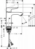 Фото смеситель для раковины hansgrohe metris 31204000