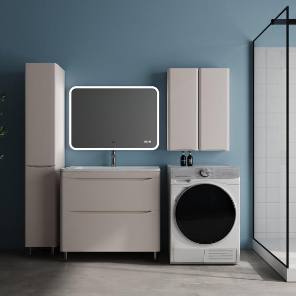 Фото тумба под раковину style line бергамо 90 см сс-00002534 карамель