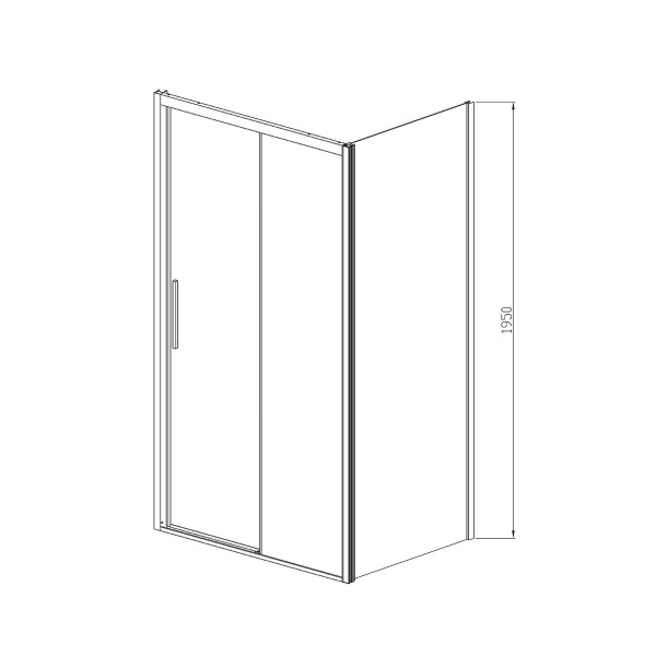 Фото душевое ограждение vincea soft 100x100 см  vsr-3so1010cl
