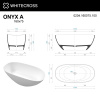 Фото ванна из искусственного камня whitecross onyx a 160x75 см 0204.160075.100