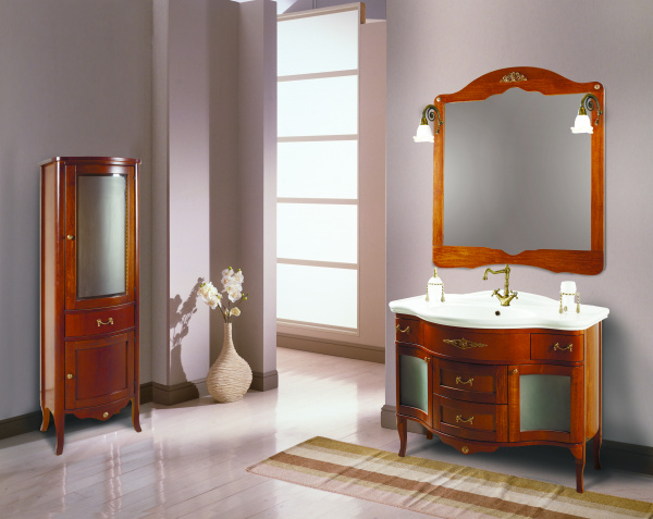 Фото тумба под раковину bagno piu palladio 105 см, цвет: глянцевый лак pl-01-110-11