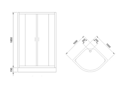 Фото душевое ограждение royal bath hk rb100hk-t-ch 100x100 см