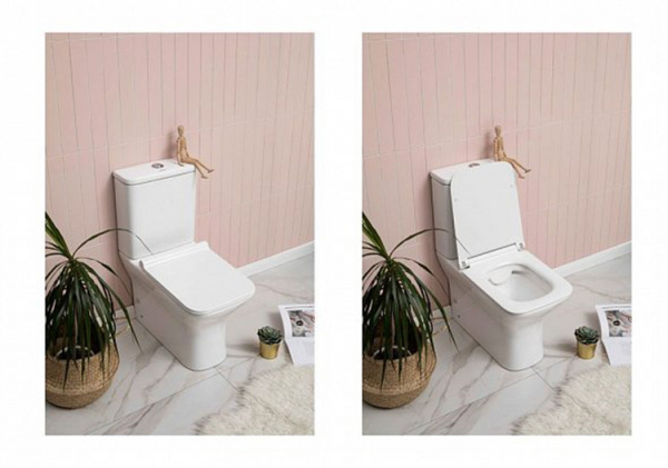 Фото унитаз-компакт aquanet cube 65 см 210759 (без бачка)
