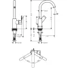 Фото смеситель для раковины hansgrohe rebris e 72576000