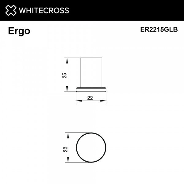 Фото крючок whitecross ergo er2215glb, цвет: золото брашированное