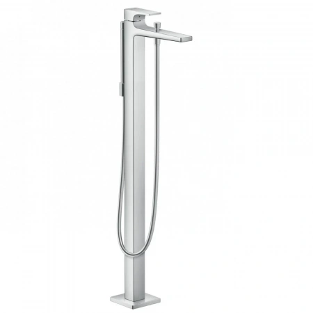 Фото напольный смеситель для ванны hansgrohe metropol 32532000