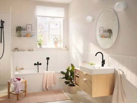 Фото смеситель для ванны hansgrohe rebris s 72443670
