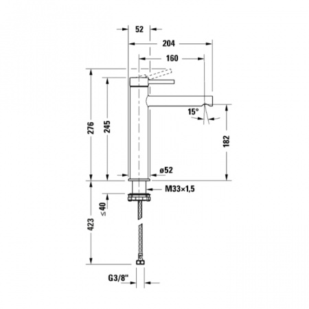 Фото смеситель для раковины duravit circle ce1030002c46