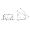 Фото акриловая ванна jacob delafon odeon up 140x140 см e6070ru-00