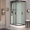 Фото душевая кабина frank f418 l/r м black 100x80 см 20050