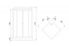 Фото душевая кабина royal bath нр rb90hp6-wc-bl 90x90 см