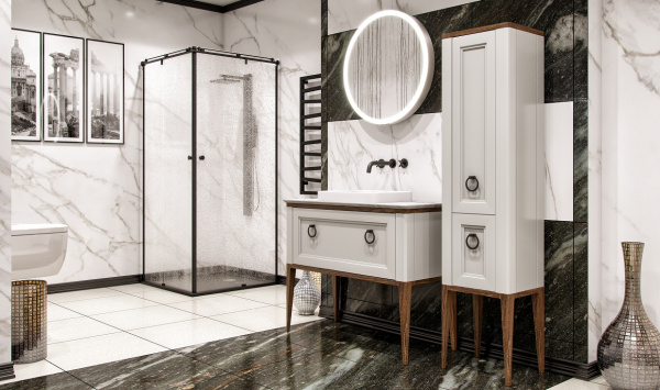 Фото тумба под раковину bagno piu tribeca 100 см, цвет: глянцевый лак tr-1-100