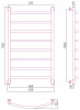Фото водяной полотенцесушитель сунержа галант+ 100x60 см 00-0200-1060
