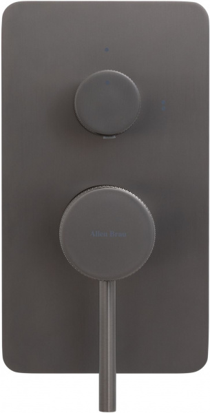 Фото смеситель для ванны allen brau priority 5.31011-mg графит браш