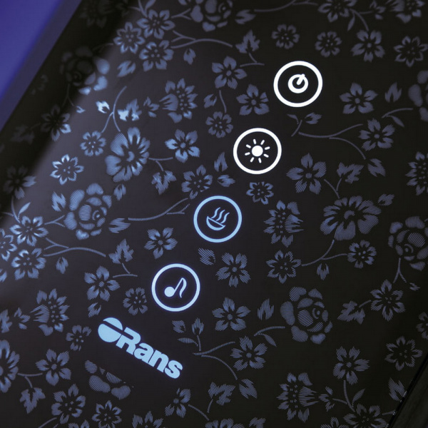Фото душевая кабина orans sr-89102ls black 150x100 см