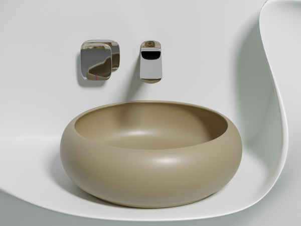 Фото раковина накладная ceramicanova element 36 см, цвет: капучино cn6050mc
