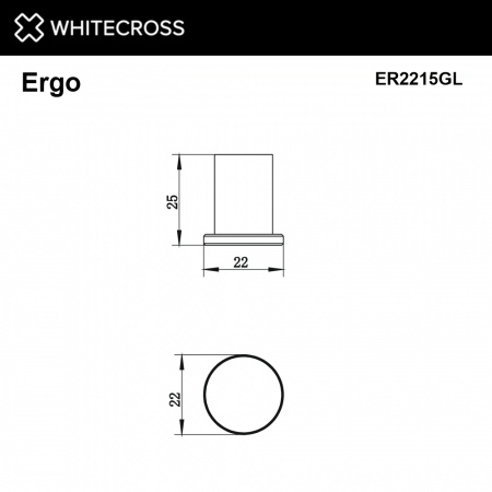 Фото крючок whitecross ergo er2215gl, цвет: золото