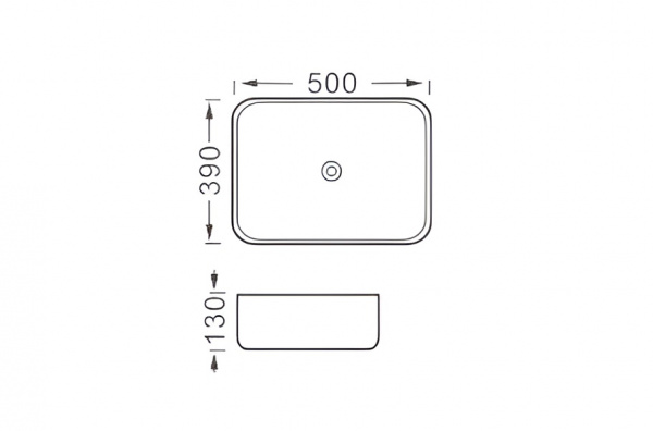 Фото раковина накладная акватек вега 50 см aq5515-mw