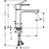 Фото смеситель для раковины hansgrohe rebris e 72557000