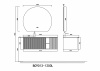 Фото тумба с раковиной orans 120 см bc-9013 1200l