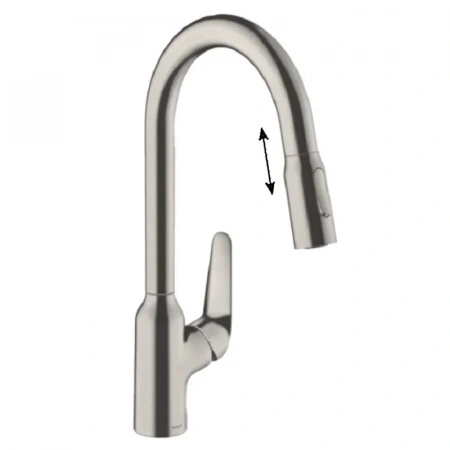 Фото смеситель для кухонной мойки hansgrohe focus 71820800