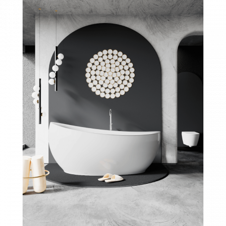 Фото акриловая ванна black&white 180x90 см sb225