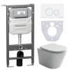 Унитаз с инсталляцией Сет 4 в 1 Ceramicanova CN6000_1001W_1000