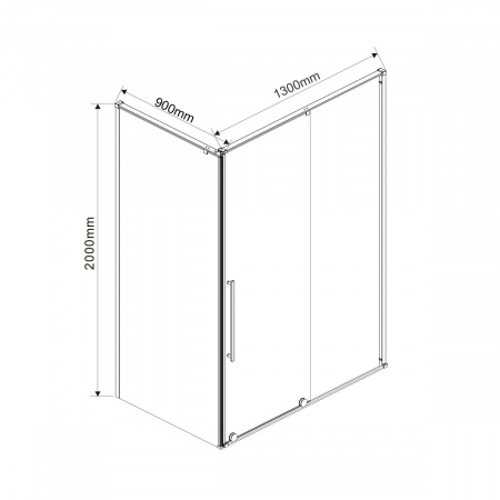 Фото душевой уголок vincea arno 130x90 см vsr-1a9013cl