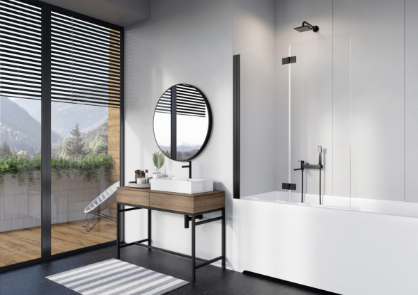 Фото шторка radaway nes black pnd i 100 см 10010100-54-01l/r