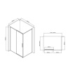 Фото душевое ограждение vincea slim-u 90x120 см  vsr-2su9012cl