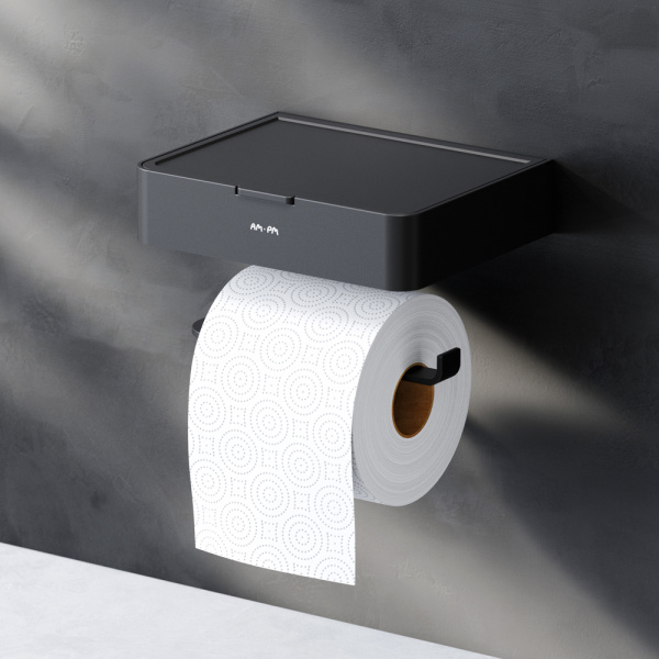Фото держатель для туалетной бумаги am.pm inspire 2.0 black edition a50a341522