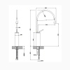 Фото смеситель для раковины gessi goccia 33609#031