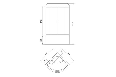 Фото душевая кабина royal bath ck rb90ck5-bt 90x90 см