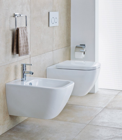 Фото унитаз подвесной безободковый duravit happy d.2 54 см 2222090000