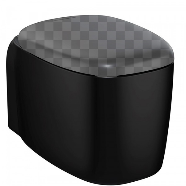 Фото унитаз подвесной безободковый vitra plural rim-ex 7830b483-0075 цвет: черный